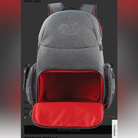 BASS PRO SHOP - Prodigy tackle backpack - Picture 5 of 12